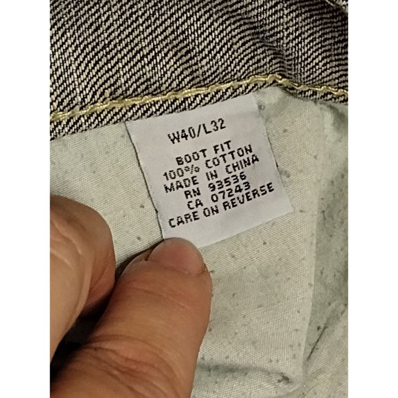 Marc Ecko Women's Boot‎ Cut Size 40x32 Blue Denim Jeans - Picture 7 of 7